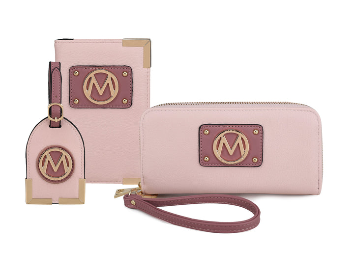 Ivory MKF Collection By Mia K Darla Wallet And Travel Set
