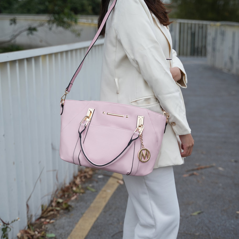 Grey MKF Collection By Mia K Darielle Shoulder Bag And Set