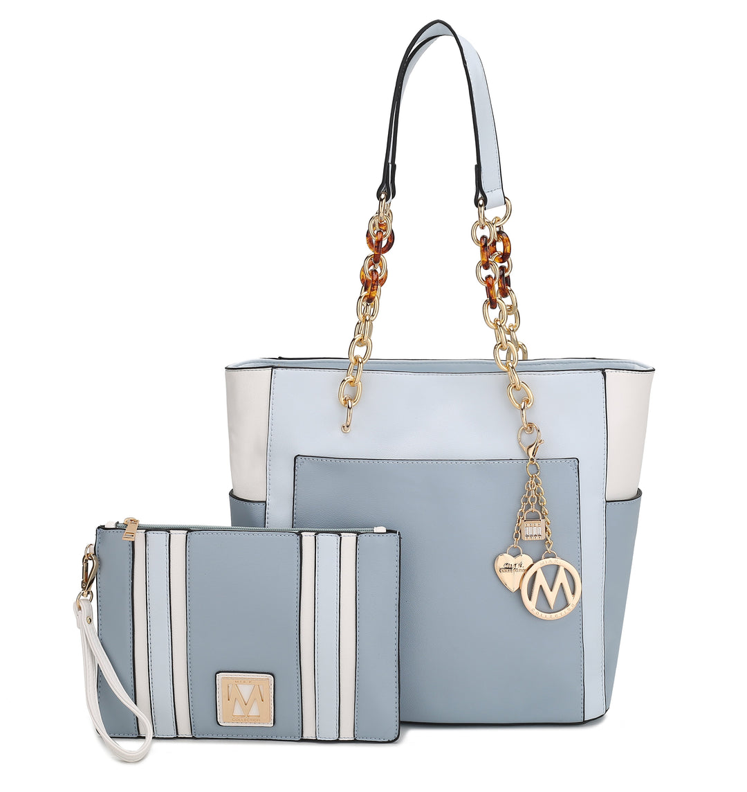 Olive MKF Collection By Mia K Rochelle Tote And Wristlet Set