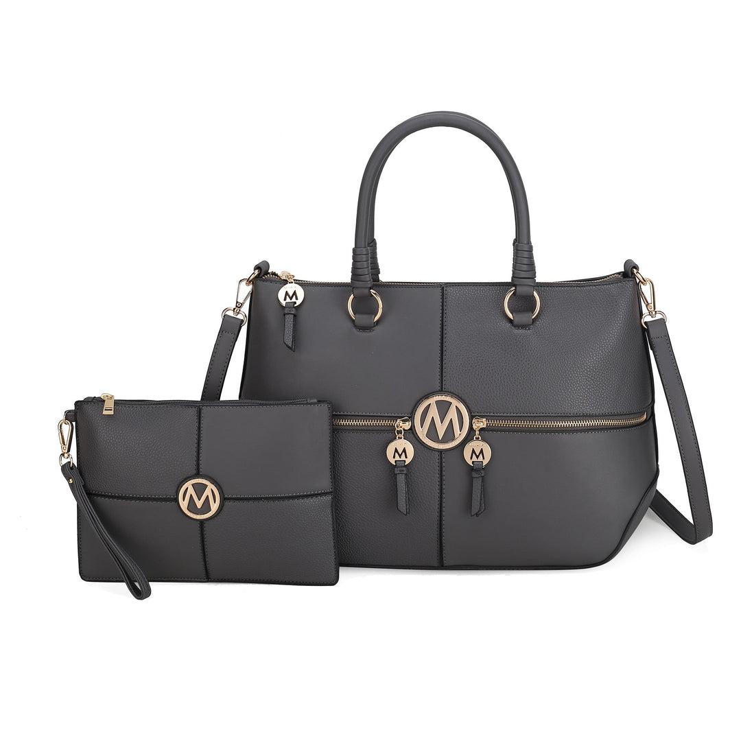 Light Blue MKF Collection By Mia K Maji Shoulder Bag And Set