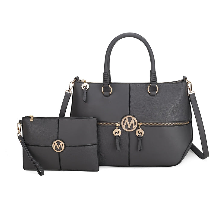 Light Blue MKF Collection By Mia K Maji Shoulder Bag And Set