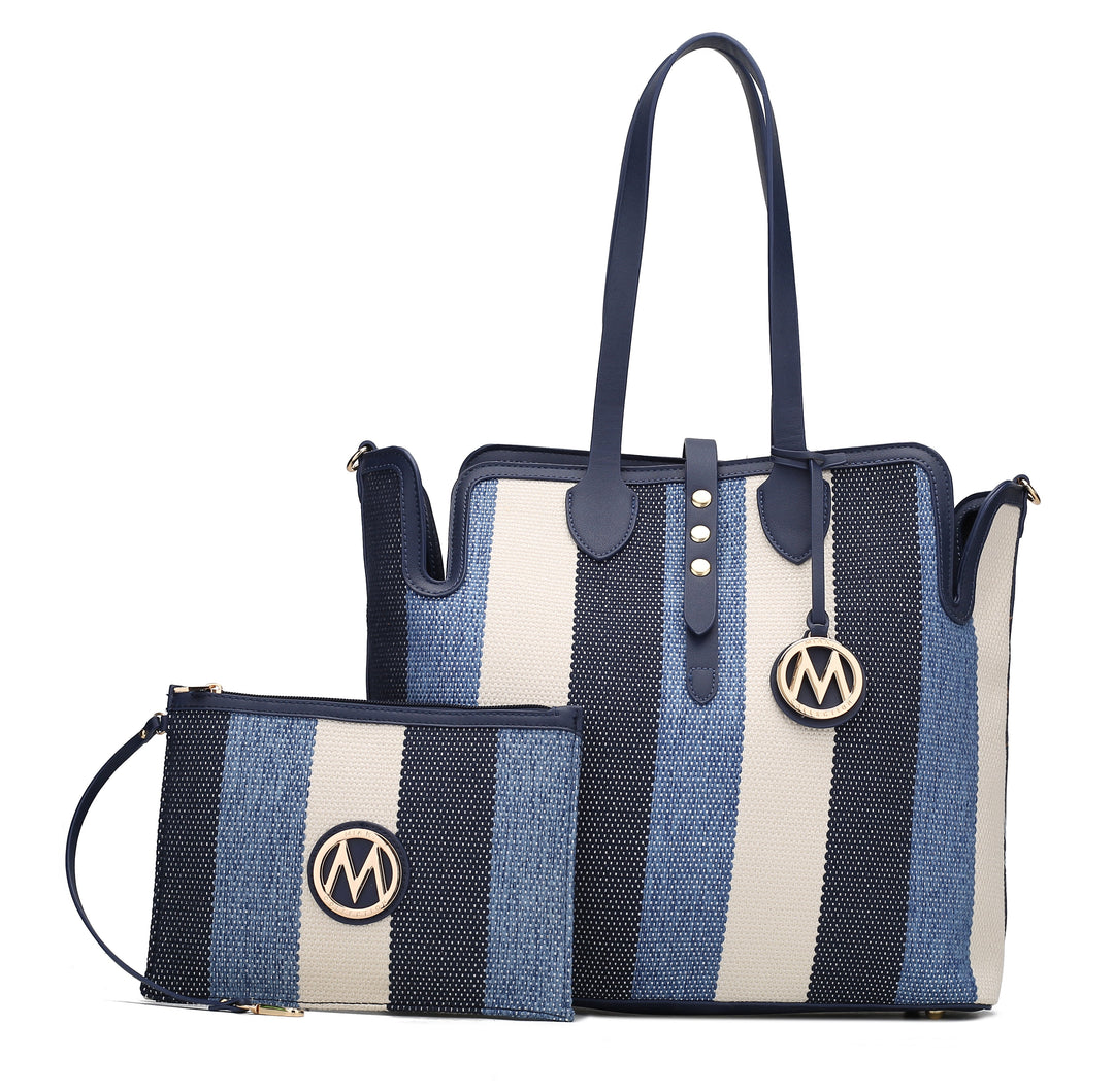 Red MKF Collection By Mia K Juliana Tote Bag And Wristlet Set