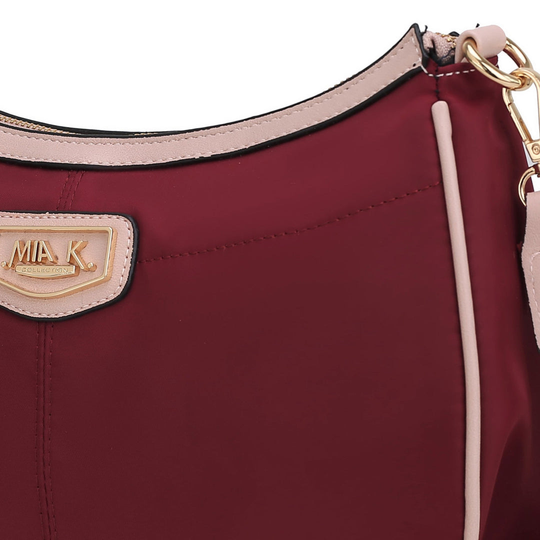 Burgundy MKF Collection By Mia K Freya 2 Pcs Crossbody Bag