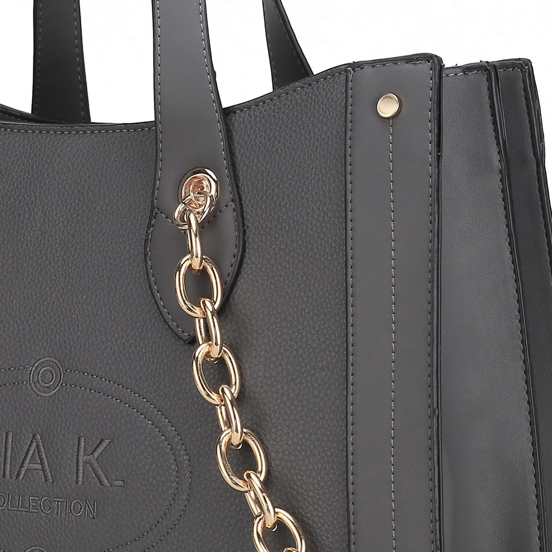 Charcoal Grey MKF Collection By Mia K Stella Tote Bag