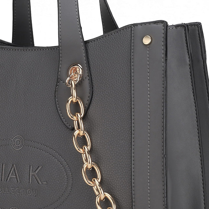 Charcoal Grey MKF Collection By Mia K Stella Tote Bag