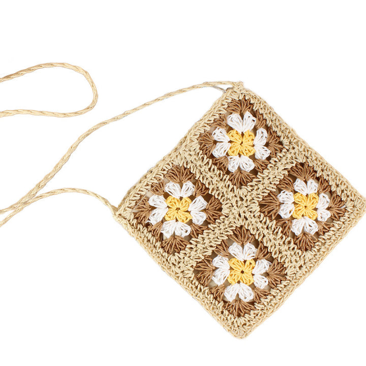 Eliza Crochet Straw Crossbody 1