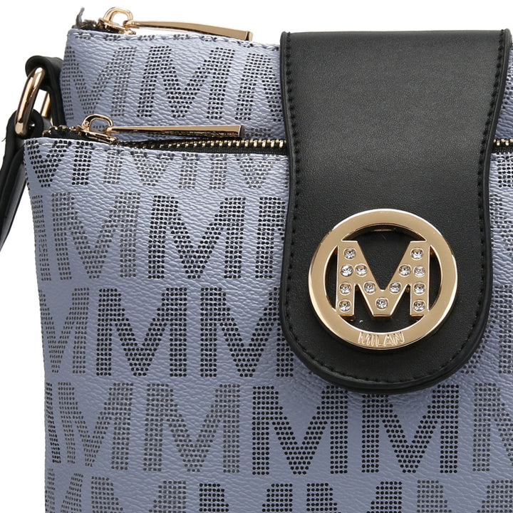 Taupe MKF Collection By Mia K Nadien Signature Crossbody Bag