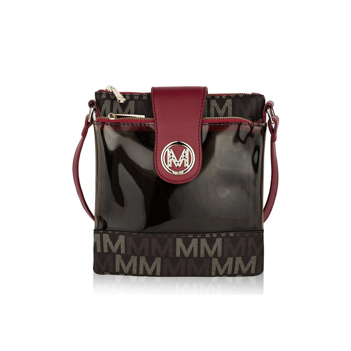 Wine MKF Collection By Mia K Kemira Signature Crossbody Bag