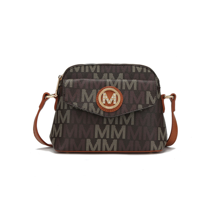 Red MKF Collection By Mia K Leanna Signature Crossbody Bag