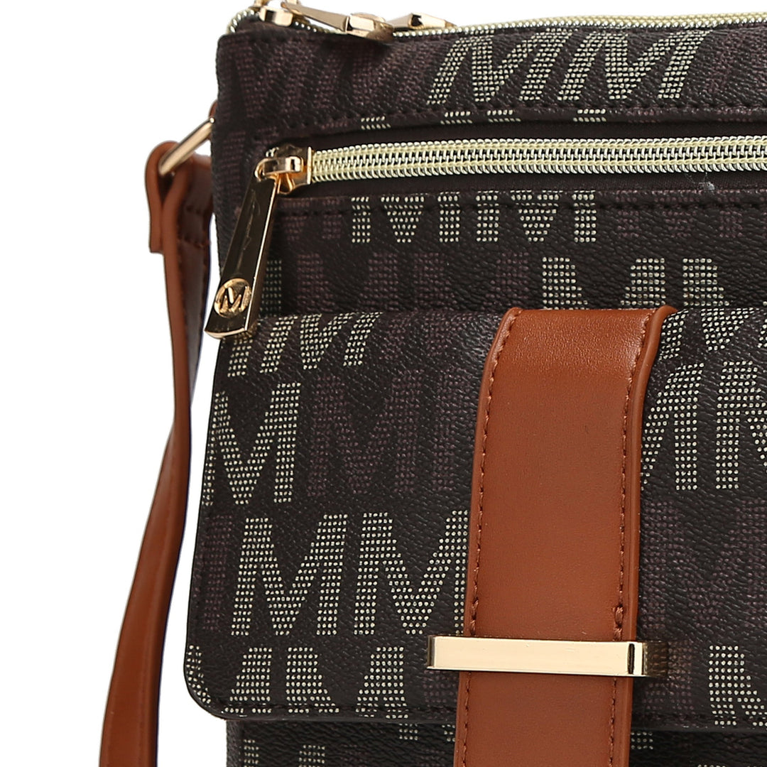 Wine MKF Collection By Mia K Jeni Signature Crossbody Bag