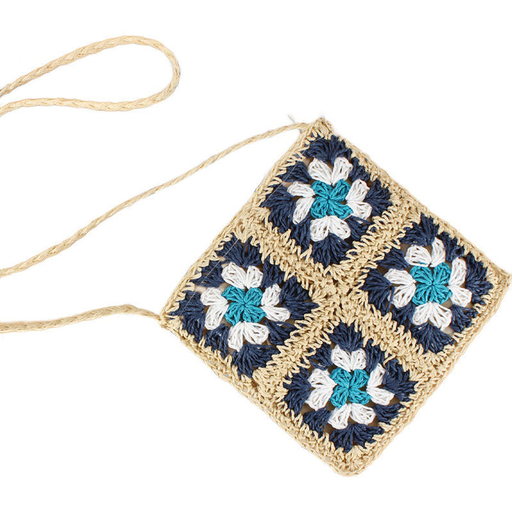 Eliza Crochet Straw Crossbody 1