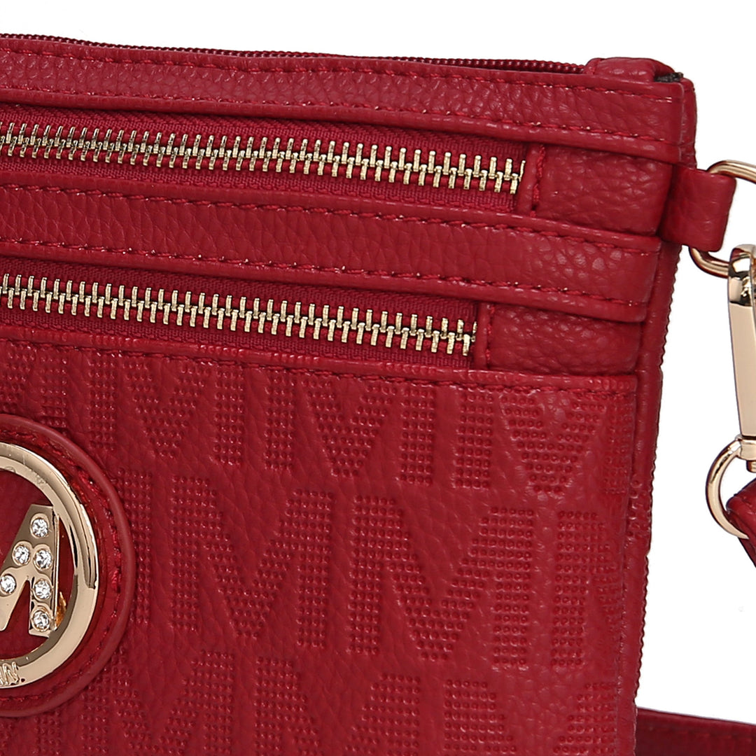 Pewter MKF Collection By Mia K Roonie Signature Phone Crossbody Bag