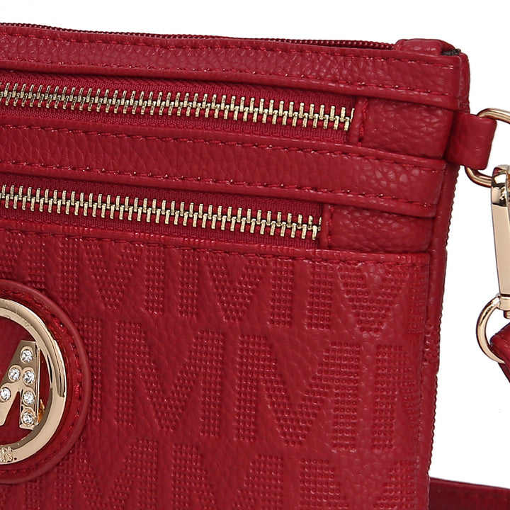 Pewter MKF Collection By Mia K Roonie Signature Phone Crossbody Bag