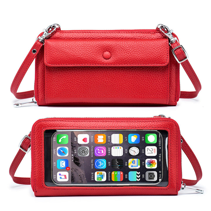 Ryann Genuine Leather Phone Wallet Crossbody 1