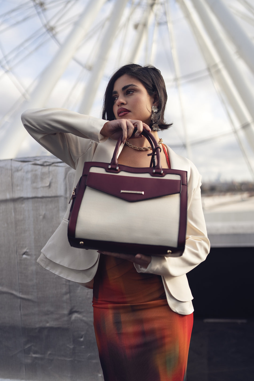 Ivory MKF Collection By Mia K Alyssa Shoulder Bag