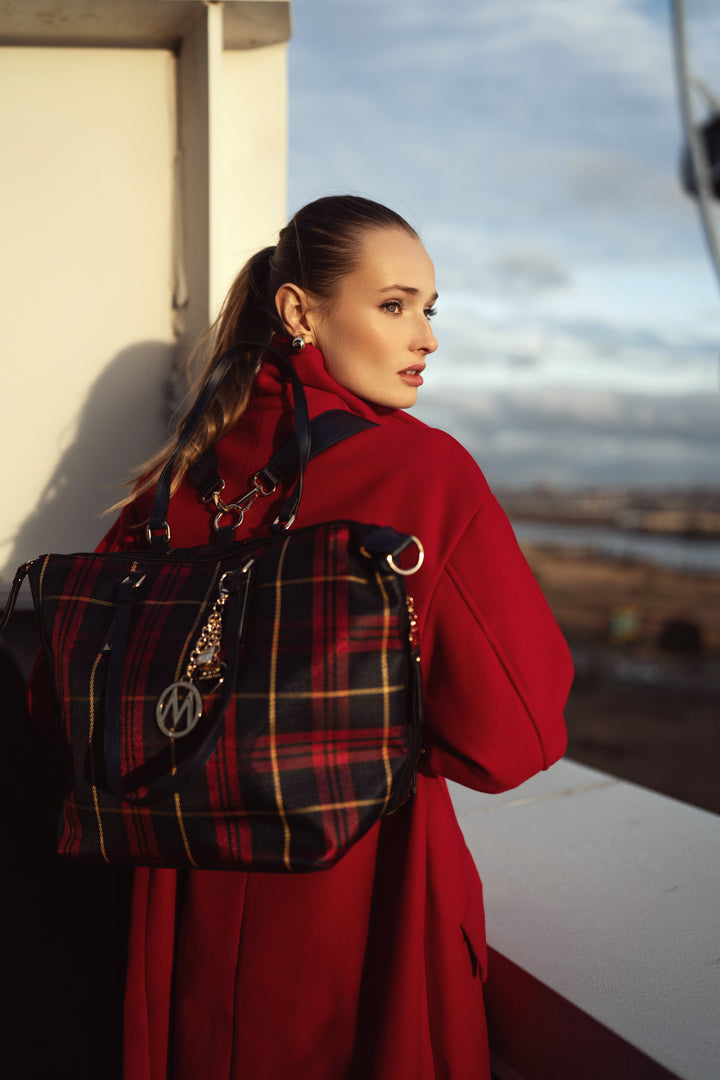 Black MKF Collection By Mia K Layla Convertible Weekender