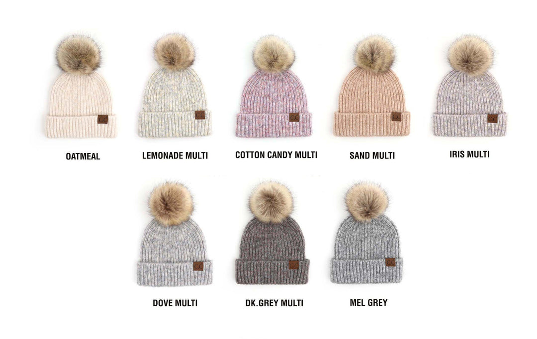 C C® Cozy Marled Pom Beanie