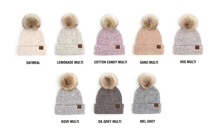 C C® Cozy Marled Pom Beanie
