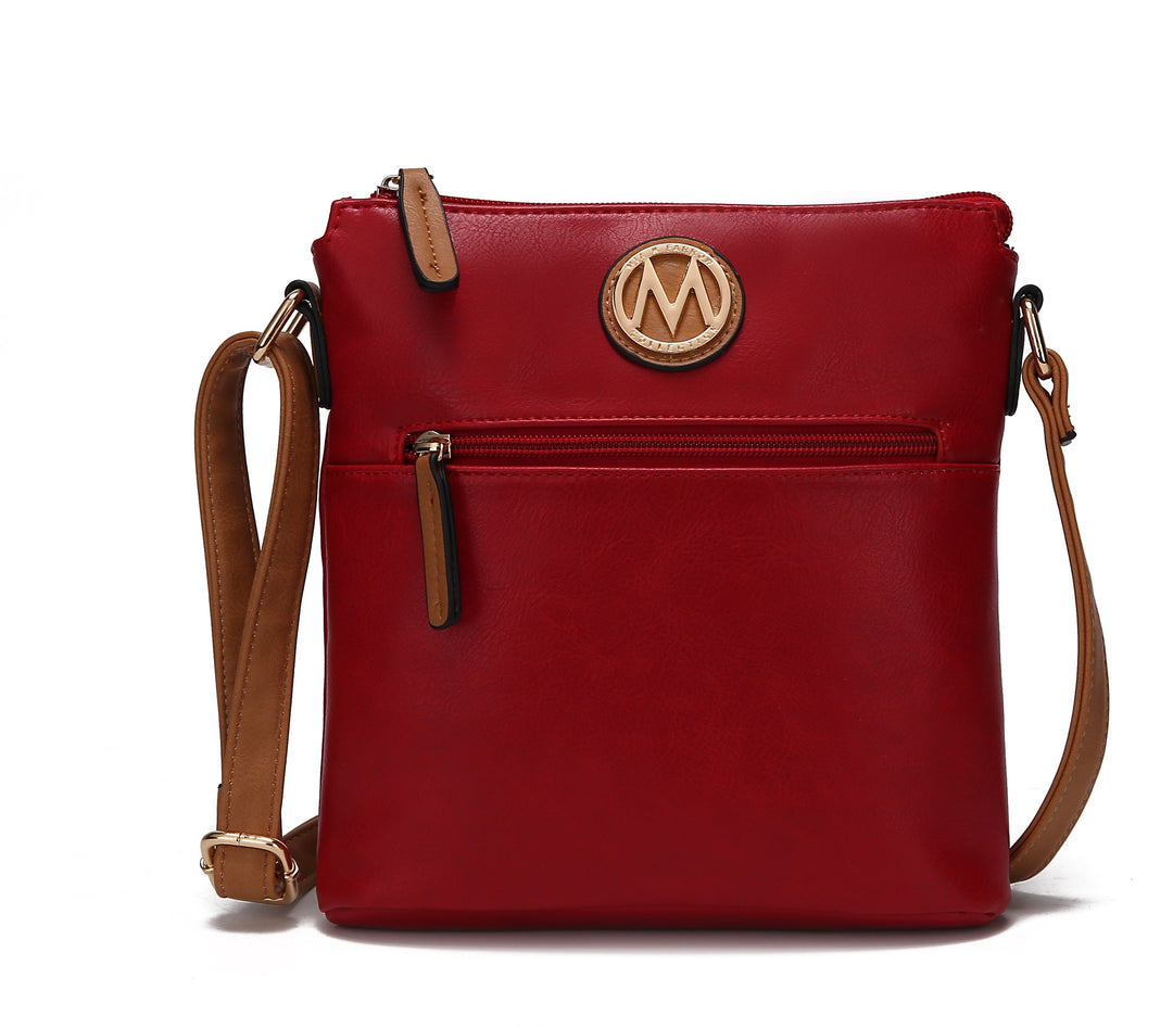 Wine MKF Collection By Mia K Frieda Crossbody Bag