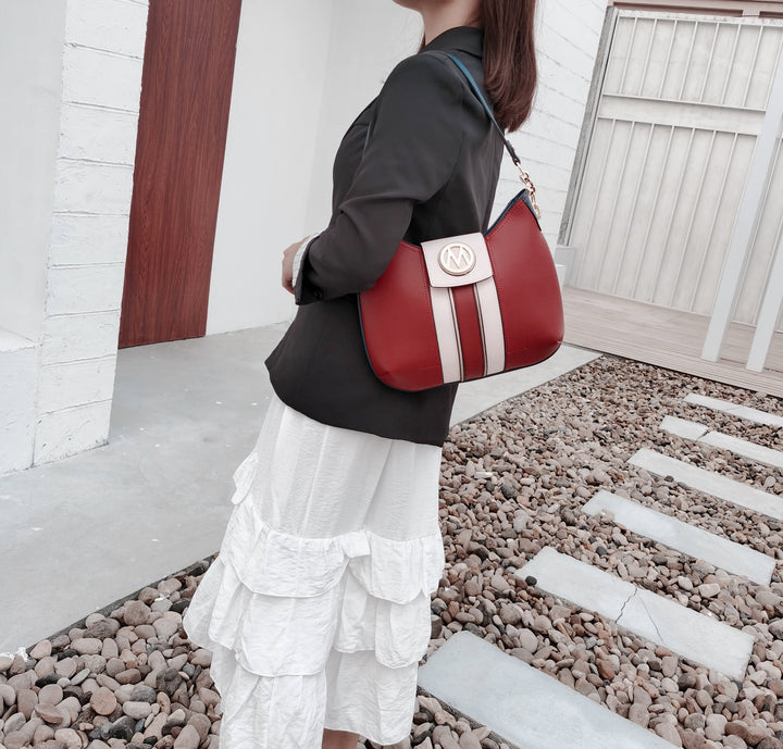 Cognac Brown MKF Collection By Mia K Torri Hobo Bag And Set