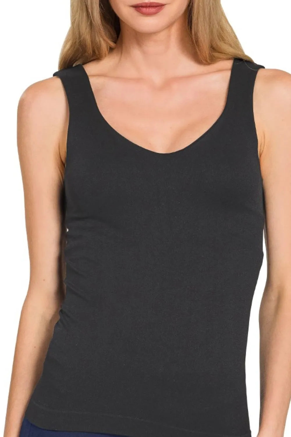 Black Zenana Seamless Tank Top
