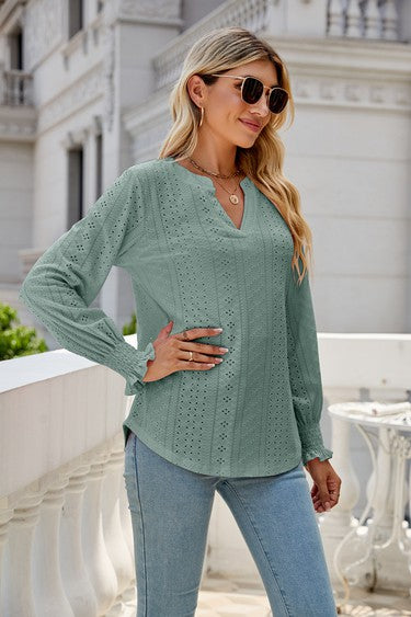 Mauve Women Long Sleeve Top