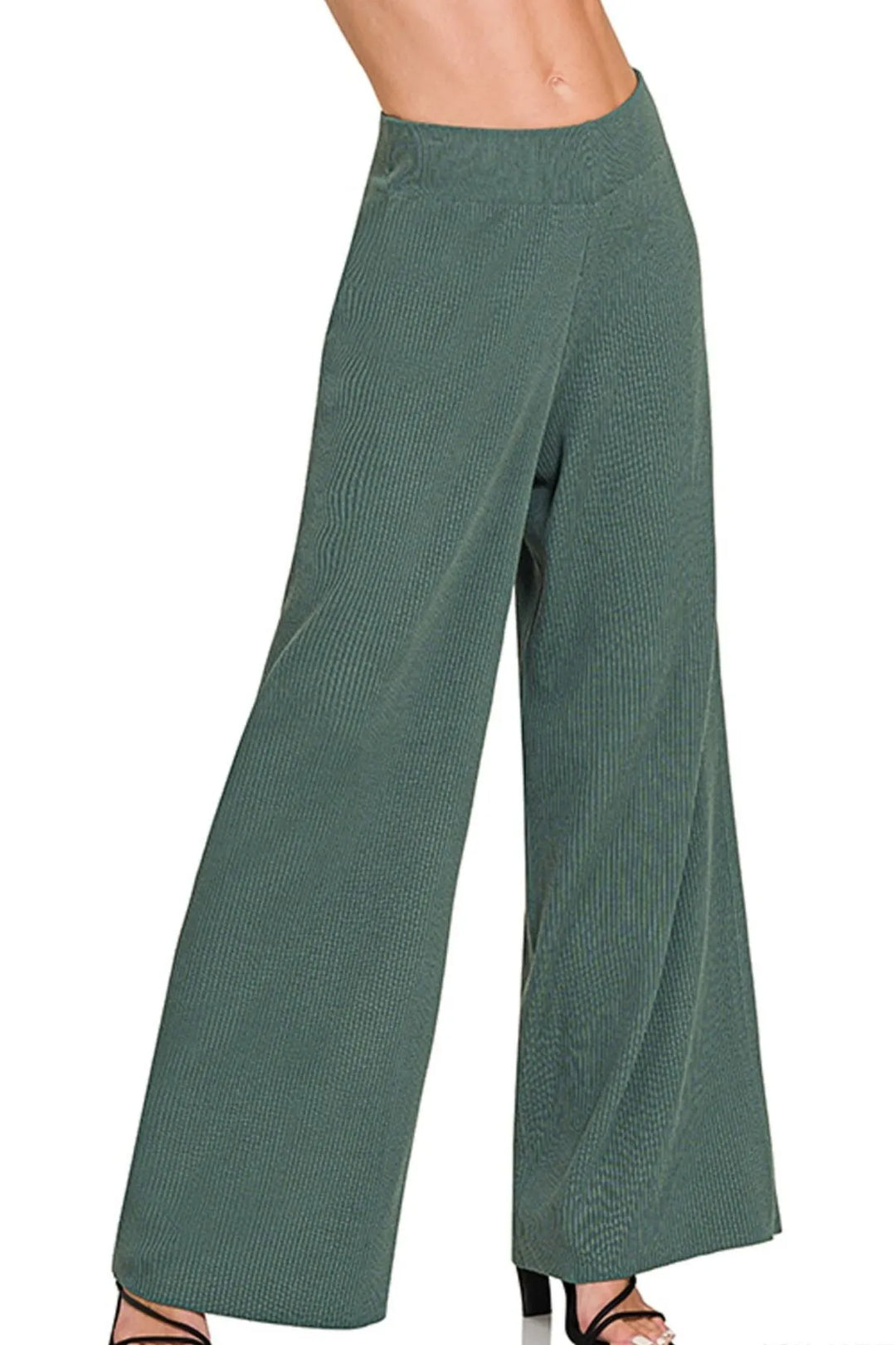 Ash Jade Zenana Viscose Ribbed Sweater Pants 3