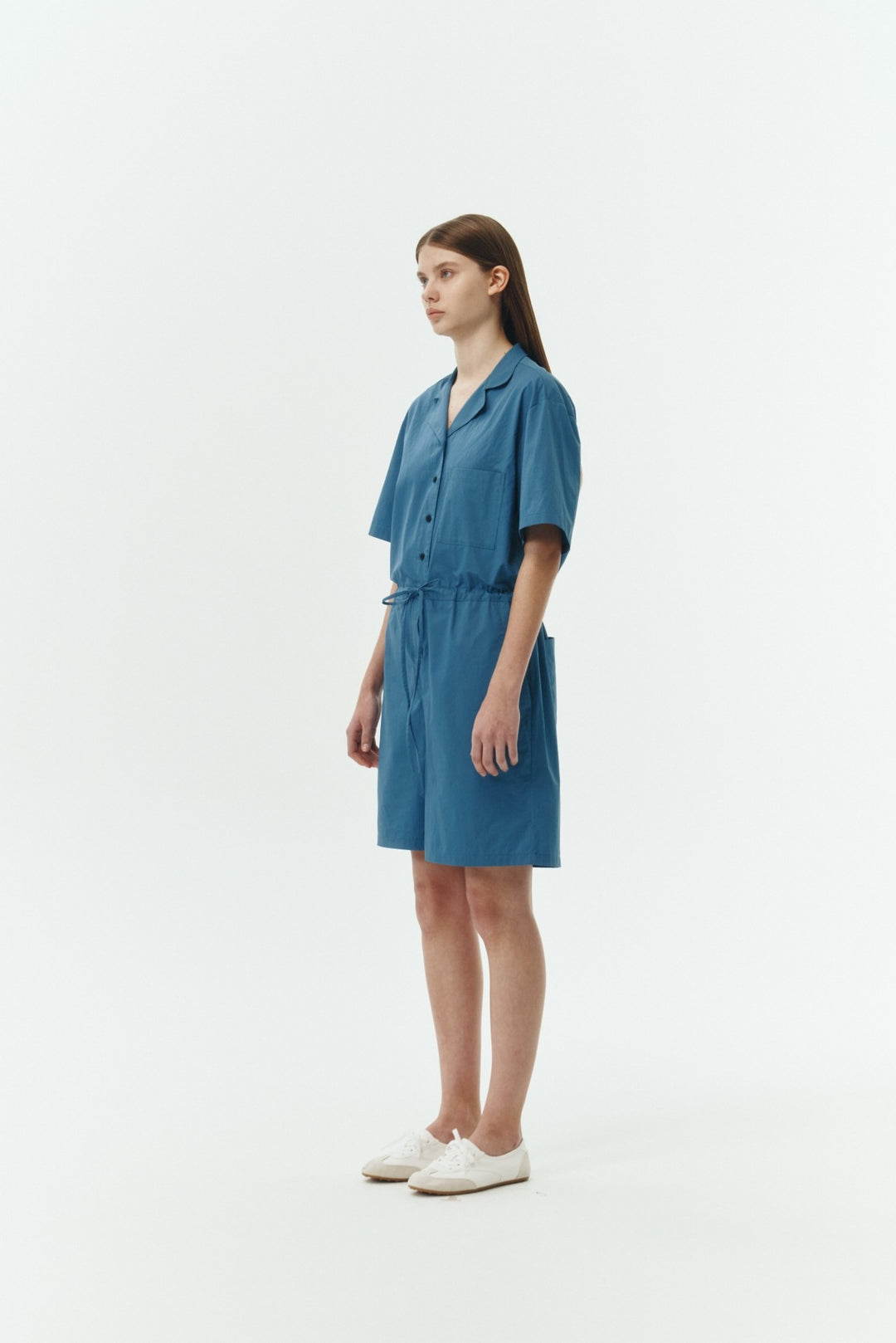 Blue Green Emma Solid Jumpsuit