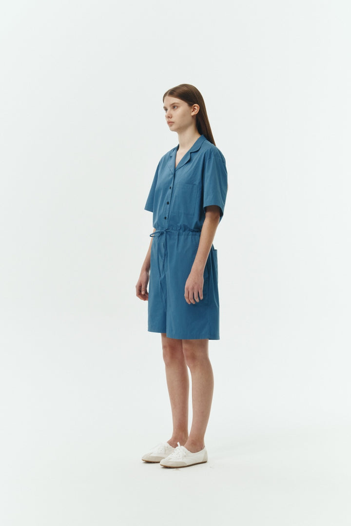 Blue Green Emma Solid Jumpsuit