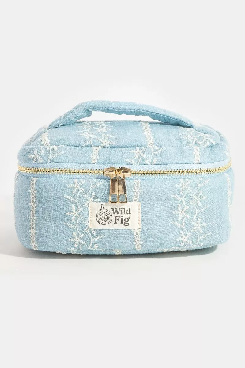 Bl Fame Flower Vine Pattern Makeup Case Cosmetic Bag