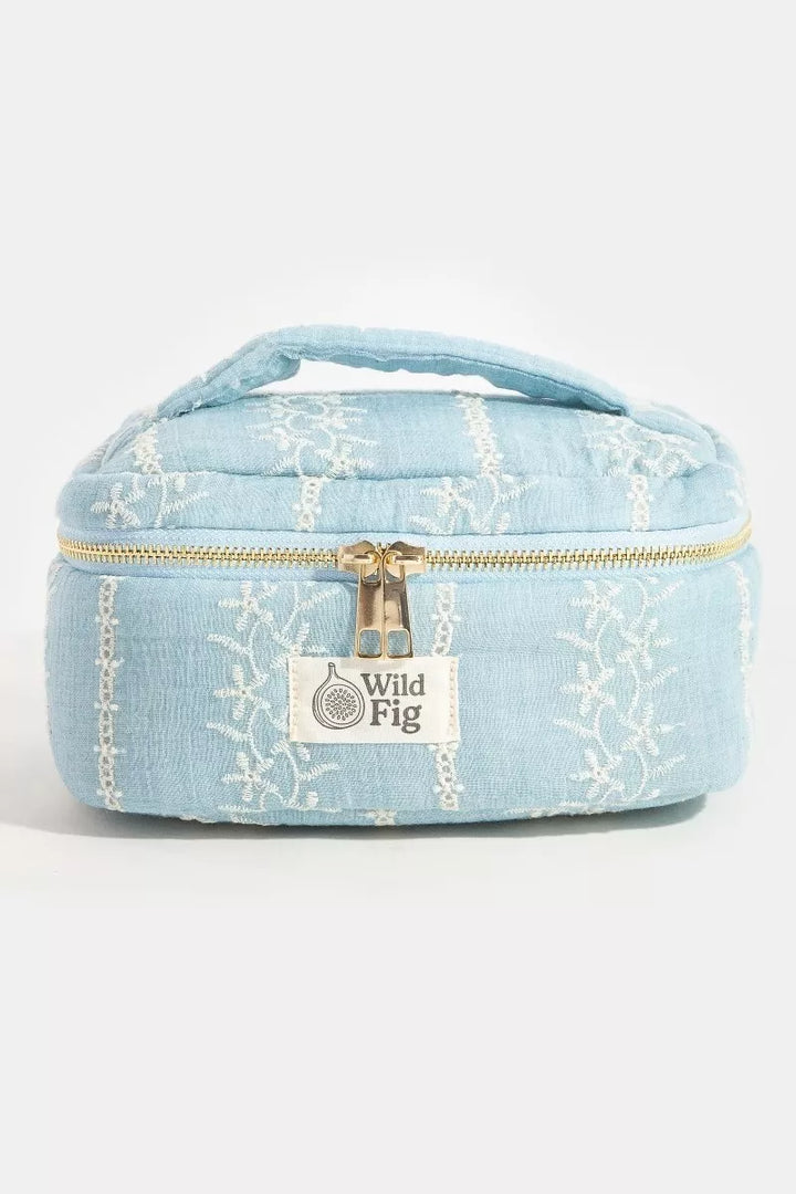 Bl Fame Flower Vine Pattern Makeup Case Cosmetic Bag