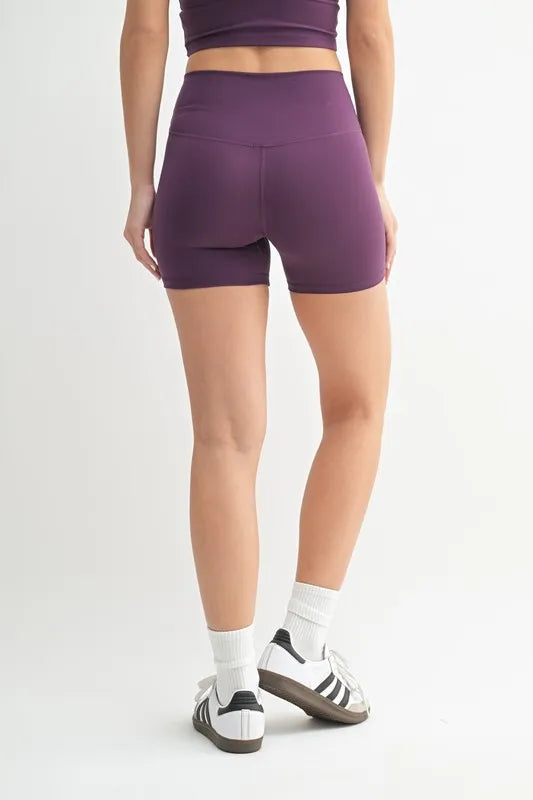 Merlot Mono B Venice Cloud Light Contour Biker Shorts