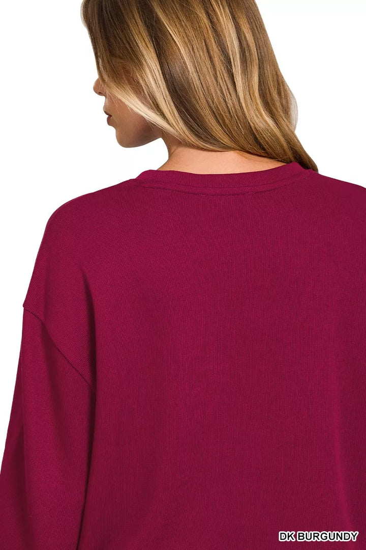 Zenana French Rib Pullover And Pants Set 5