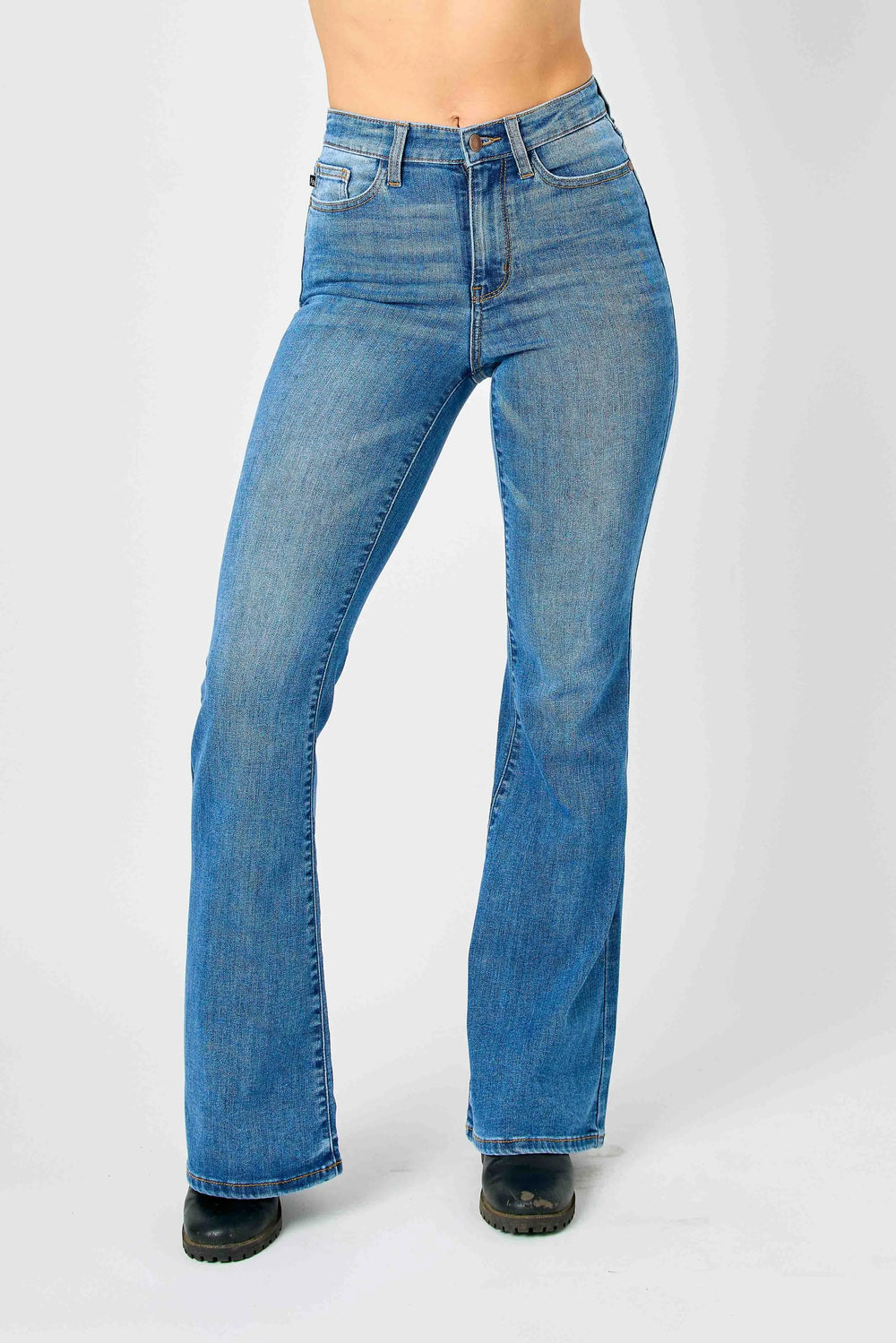Md Judy Blue Full Size Hw Classic Flare Jeans Plus Size