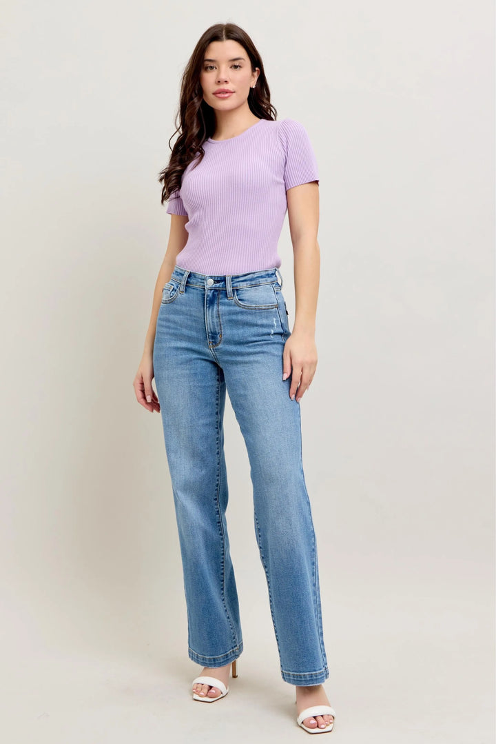 Md Judy Blue Full Size High Waist Straight Jeans Plus Size