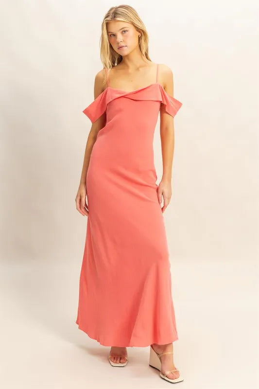 Pink Hyfve Flattering Fit Cami Maxi Dress 1