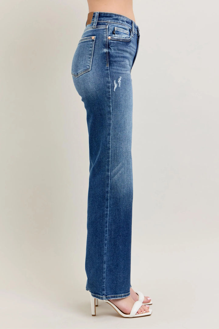 Dk Judy Blue Full Size High Waist 90S Straight Leg Jeans Plus Size