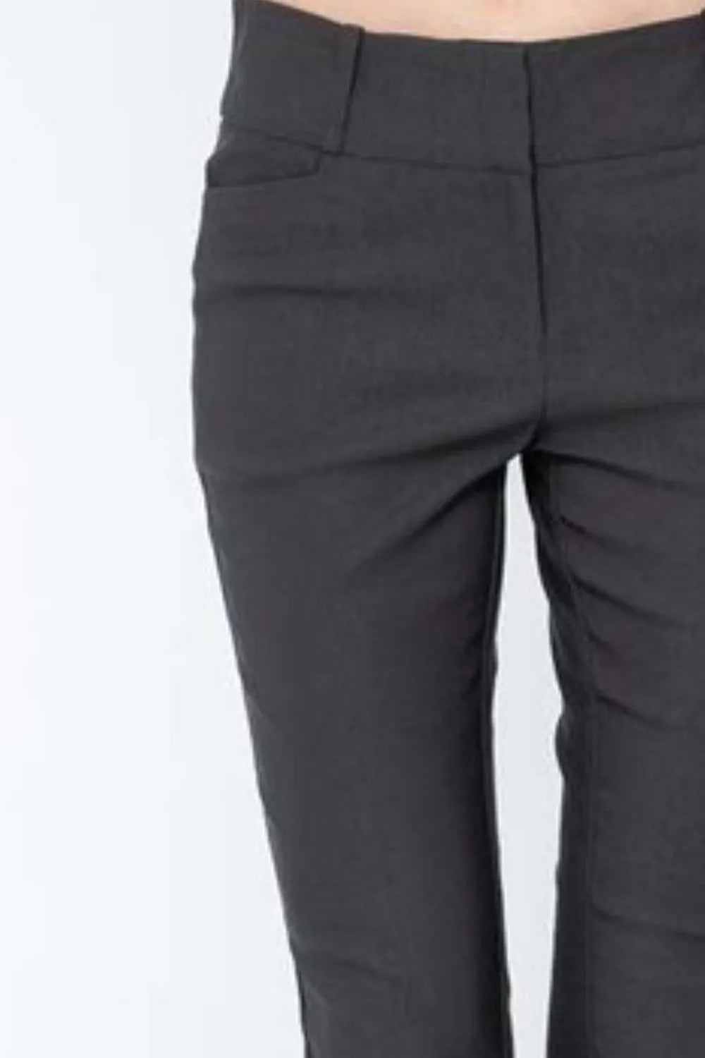 Dark Gray Adora Mid Rise Skinny Pants 1
