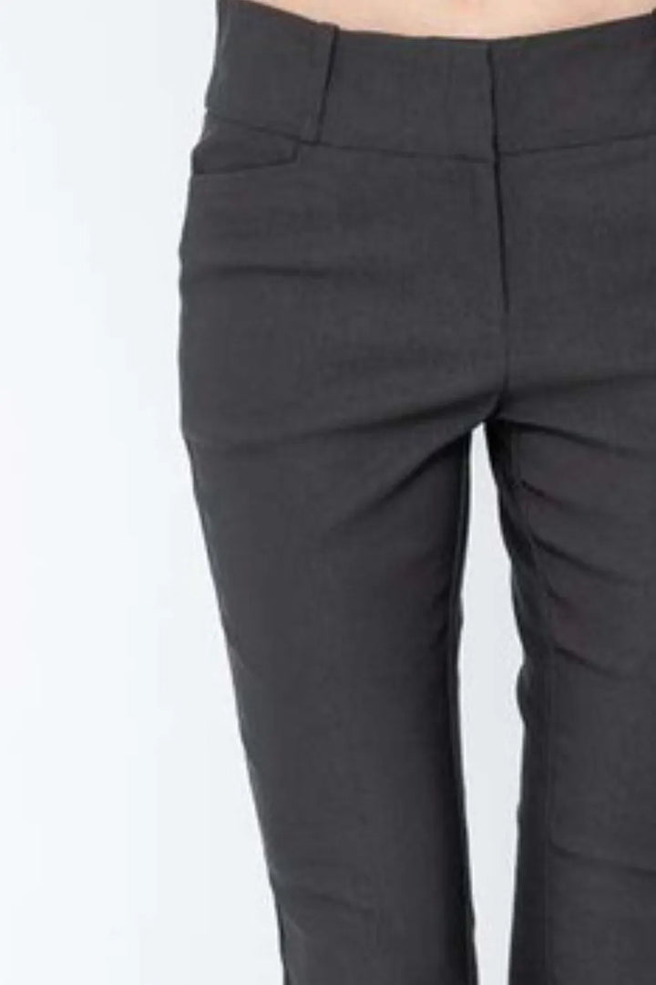 Dark Gray Adora Mid Rise Skinny Pants 1