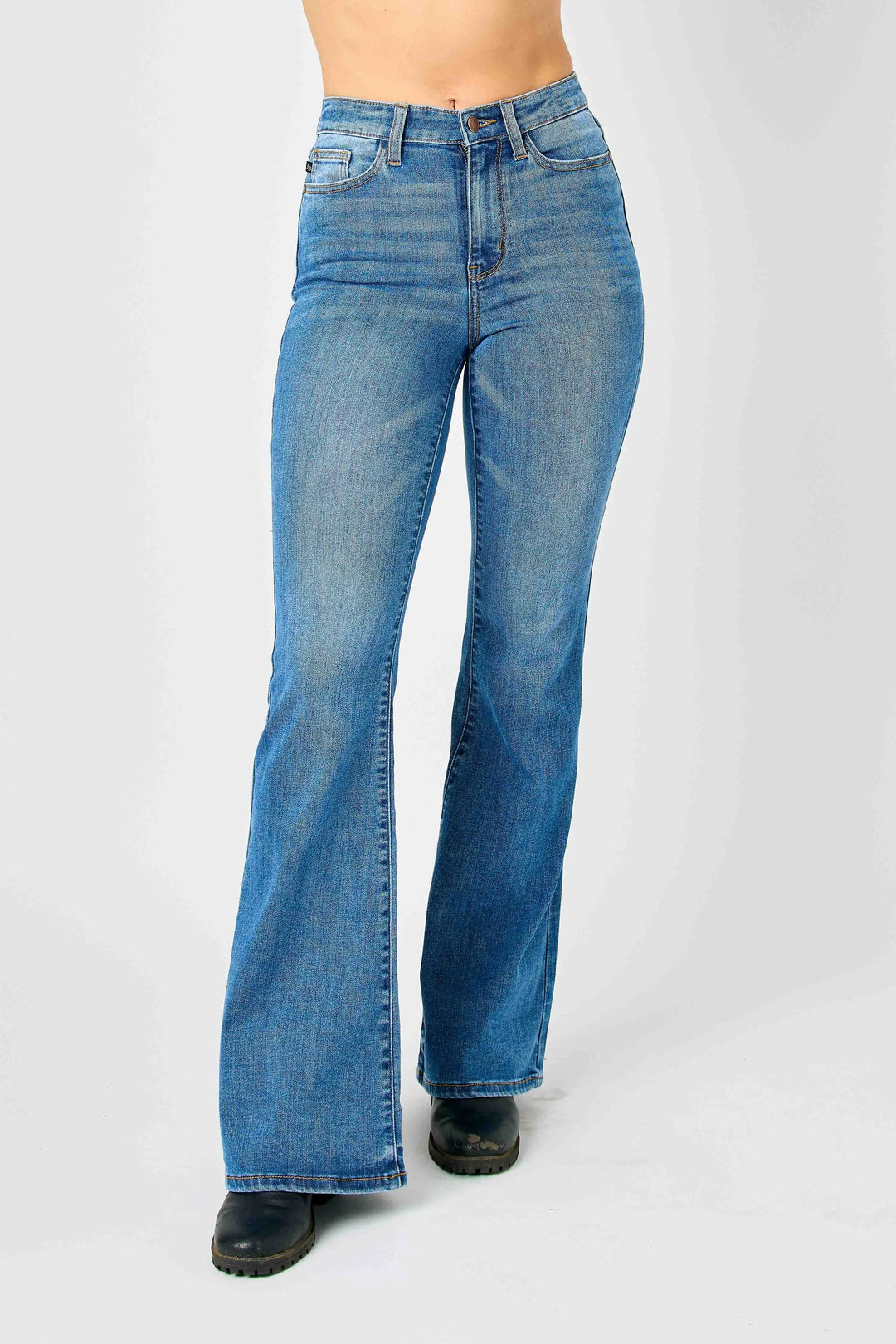 Md Judy Blue Full Size Hw Classic Flare Jeans Plus Size