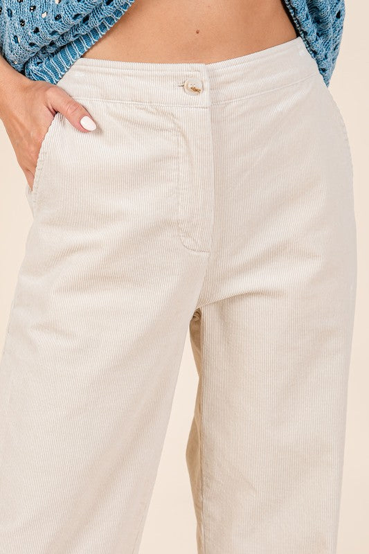 Mittoshop Corduroy Back Elastic Waist Pants 2