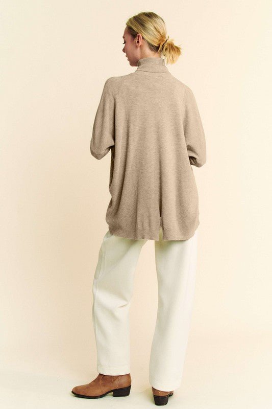 Davi Dani Turtleneck Long Sleeve Knit Top 1