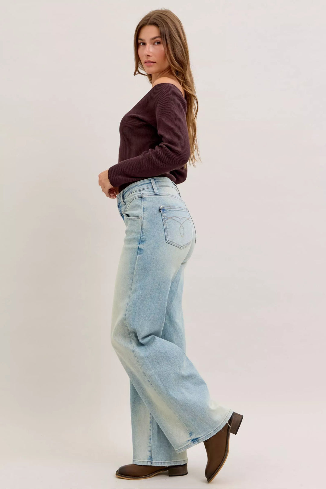 Md Judy Blue High Waist Column Straight Jeans