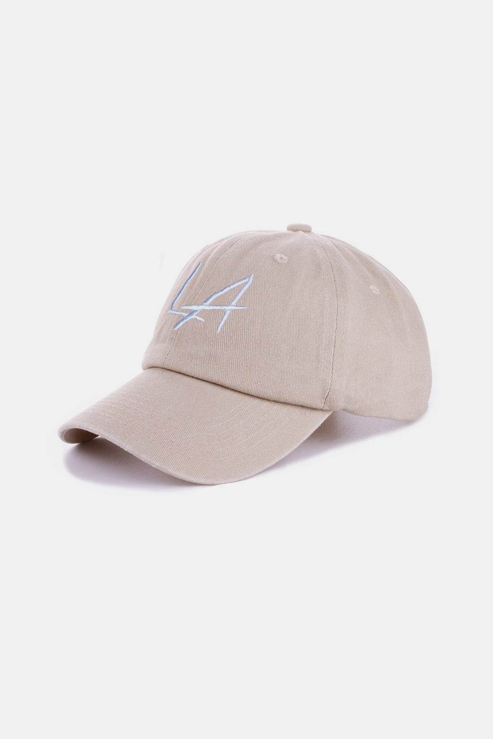LA Red Zenana Washed Embroidered City Baseball Cap