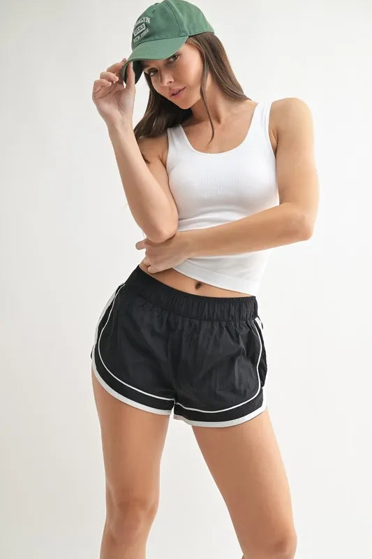 White Mono B Classic Seamless Ribbed Tank