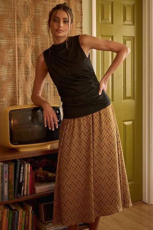 Mittoshop Printed Midi Skirt 1