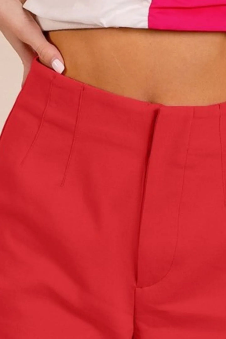 Cherry Bibi Bandless Tailored Shorts 1