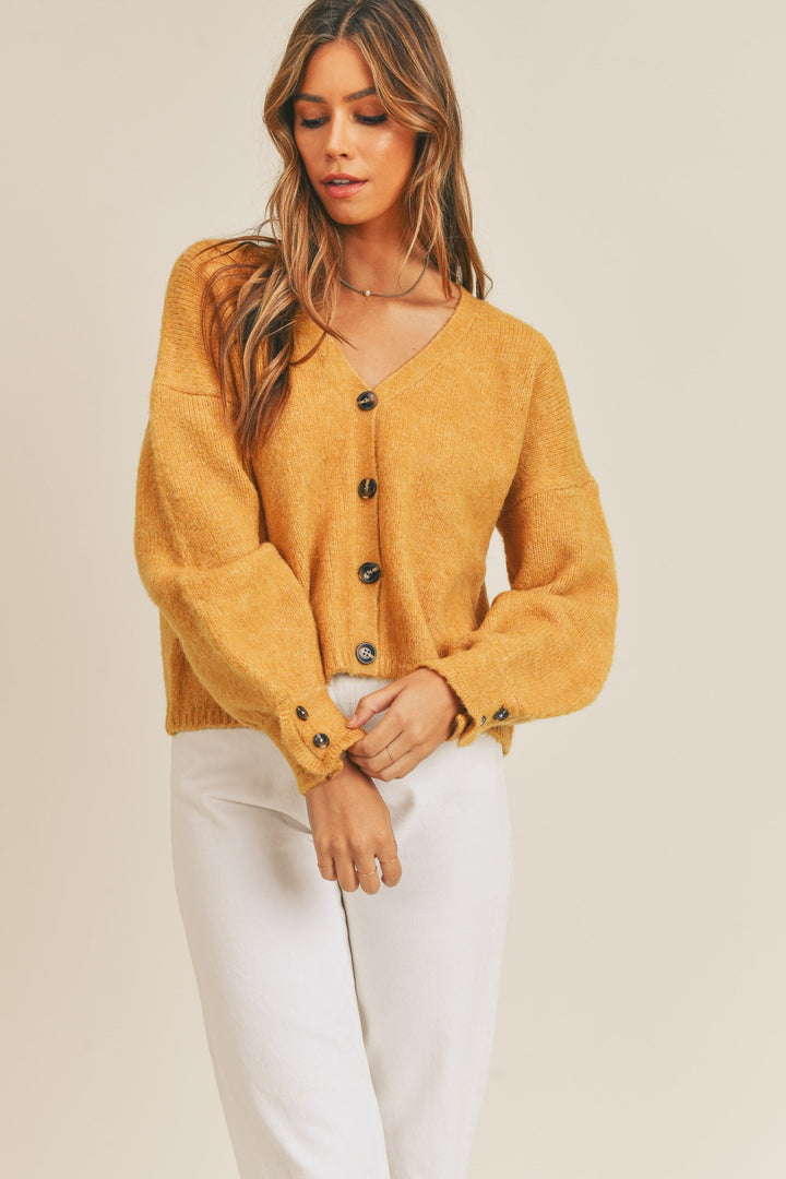 Mable Long Sleeve Button Down Sweater Cardigan 1