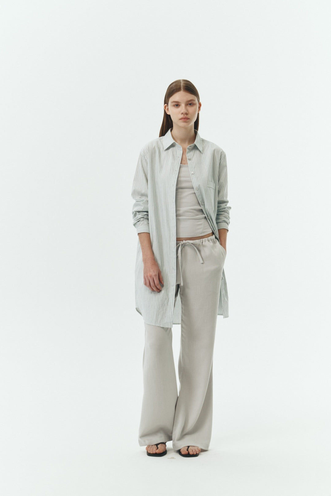 Cara Stripe Shirt Dress