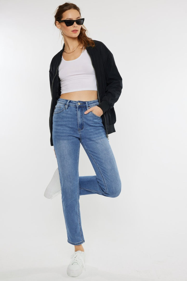 ML Kancan Full Size Cats Whiskers High Waist Jeans